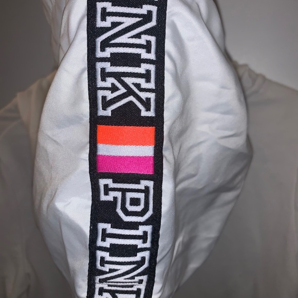 PINK white rainbow zip up jacket - Picture 5 of 5